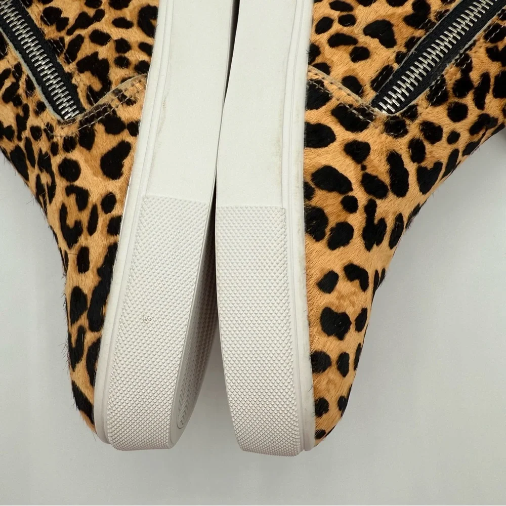 Steve MaddenWomen's Caliber Wedge Sneakers Leopard Print High-Top Sneakers SZ 10 - Picture 8 of 16